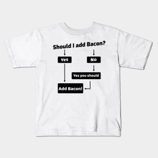 Should I Add Bacon? Kids T-Shirt